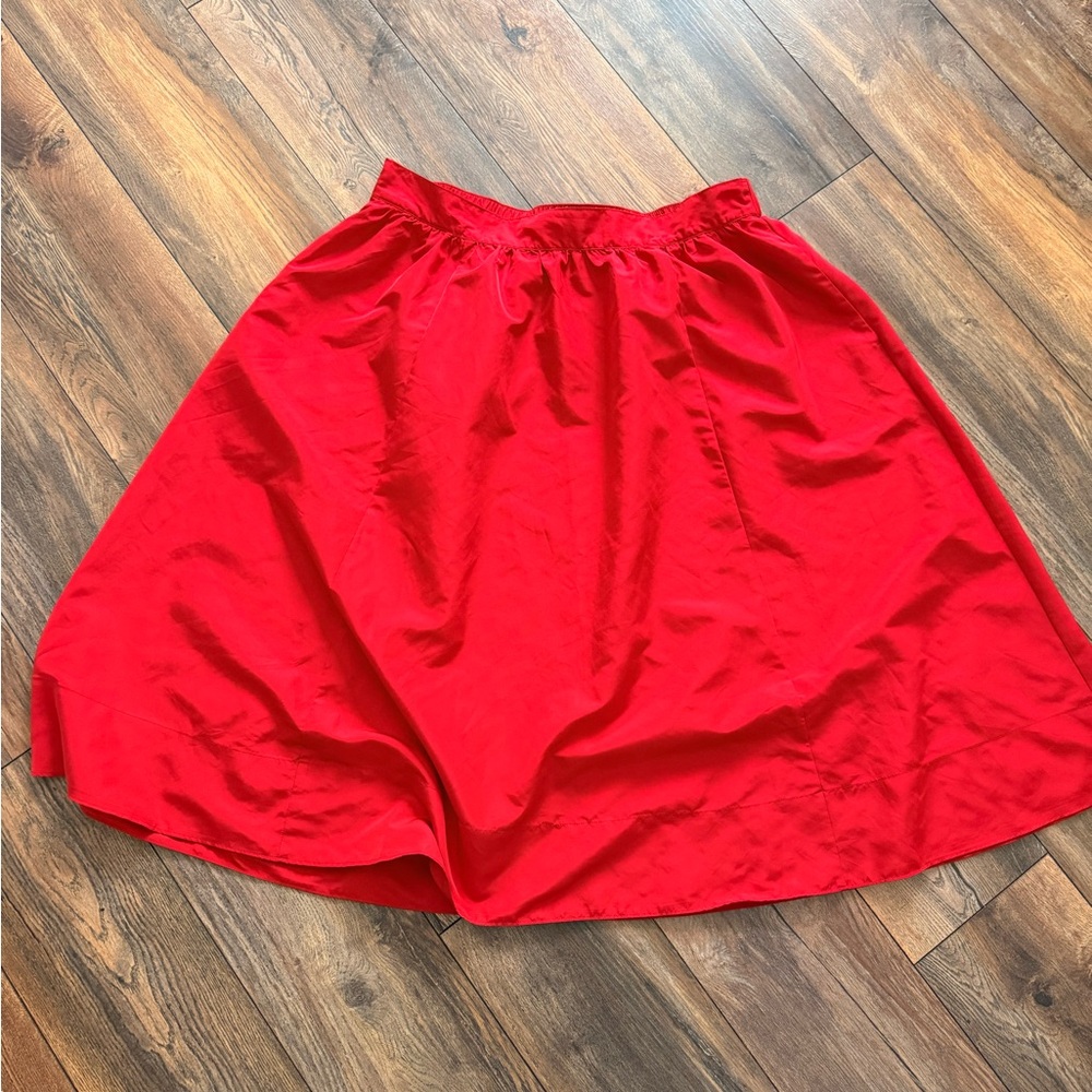Old Navy Slinky Tafetta Red Skirt - Size XL